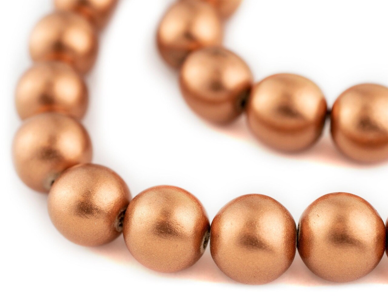 The Bead Chest Natural 20mm Wooden Beads in Copper for Jewelry Making – Round Loose Wood Spacer Beads I Approximately 20 Beads